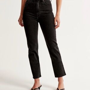 Abercrombie & Fitch Women’s Ankle Straight High Rise Jeans